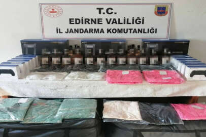 Edirne'de jandarma ekiplerinden dev kaçakçılık operasyonu!