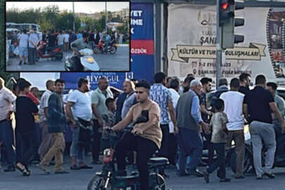 Şanlıurfa’da yol  kavgasında tekme ve yumruklar havada uçuştu