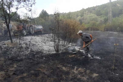 Bolu'da orman yangını köylülerin de desteğiyle söndürüldü!