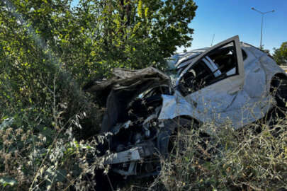 Elazığ'da araç şarampole yuvarlandı, sürücüsü ağır yaralandı!