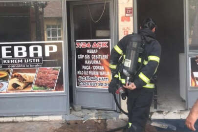 Hatay'da iş yerinde yangın!