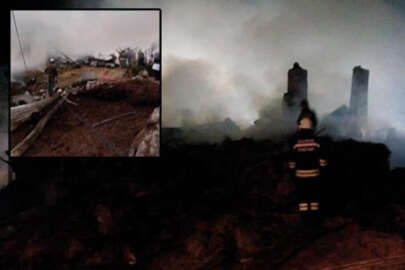 Erzurum'da bitişik 5 evde yangın! Ekipler müdahale ediyor
