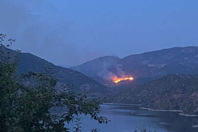 Laçin'de orman yangını! Ekipler müdahale ediyor
