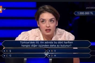 Kim Milyoner Olmak İster'de 1 milyonluk soru açıldı!