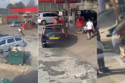 Şok saldırı kayıtta! Sokakta çığlıklar yükseldi, dişlerini sırtına geçirdi