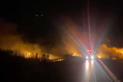 Bursa'da TIR alev aldı!