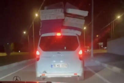 Bursa'da tehlikeli anlar! Resmen tehlike saçtı