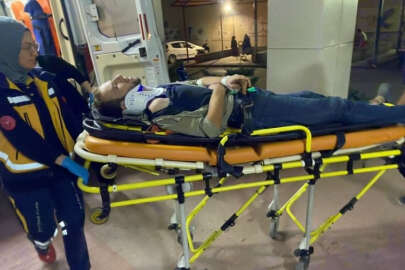 Bursa'da vatandaş seyir halindeki traktörün üzerine düştü!