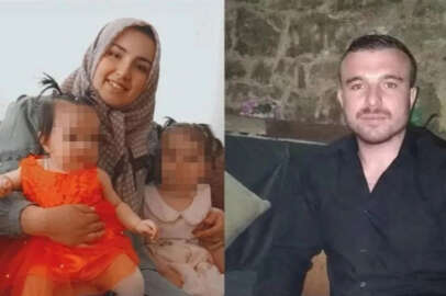 Eşini çocuklarının önünde vahşice öldürdü!