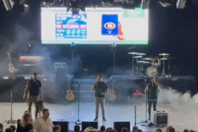 Bursa polisi konserde bilgilendirme yaptı