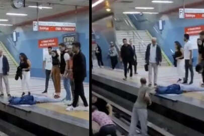 Metroda korku dolu anlar