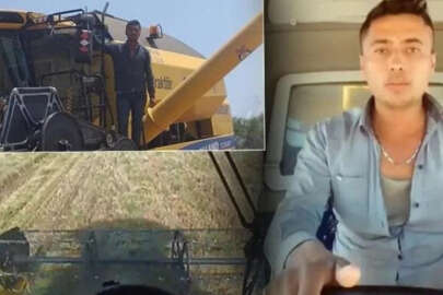 Biçerdövere kapılan çiftçi feci şekilde can verdi!