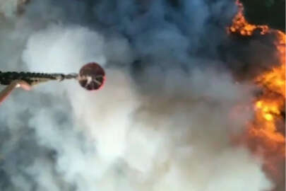 Bursa’daki orman yangınına havadan müdahale edildi