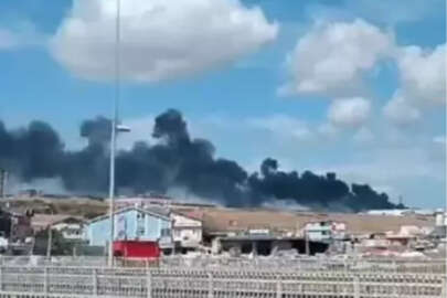 İstanbul Silivri'deki fabrika yangını söndürüldü! 1 gözaltı