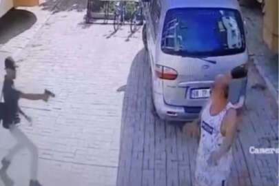 Antalya'da kiracıya tabancayla saldırı anı kamerada