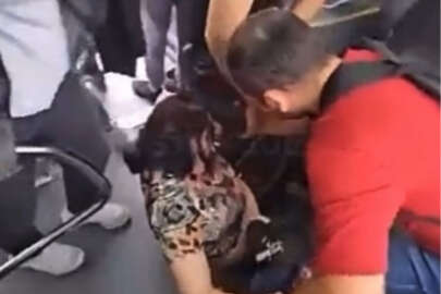 İki kadın otobüste koltuk için kavga etti!