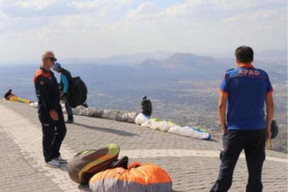 Yamaç paraşütçü 5 metre yükseklikten düşerek yaralandı