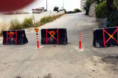 Bursa'da inşaat çalışmasında yol ayrıldı!