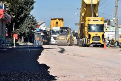 Bursa Karacabey'de üstyapı çalışmaları