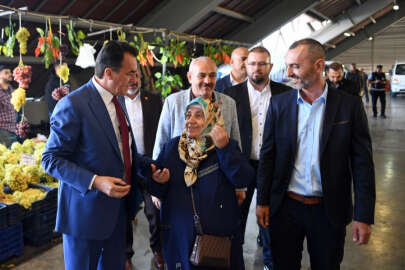 Başkan Dündar'dan kapalı pazar ziyareti