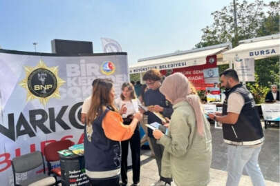 Bursa Emniyeti madde kullanımına karşı toplumu bilgilendirdi