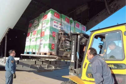 Türkiye'den Gazze'ye üçüncü yardım uçağı hareket etti