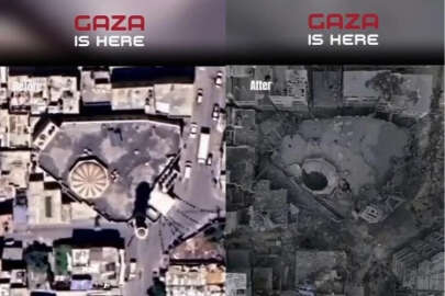 İsrail'in saldırıları sonrası Gazze'nin öncesi ve sonrası