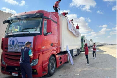 Refah Sınır Kapısı açıldı! Yardım TIR'ları sınır kapısında