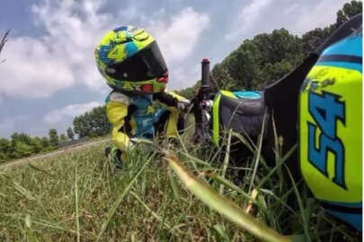 Kenan Sofuoğlu'nun oğlu Zayn kaza yaptı!