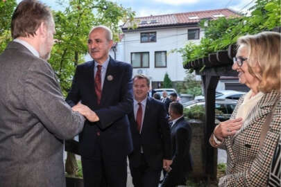 TBMM Başkanı Kurtulmuş, SDA Genel Başkanı ile bir araya geldi