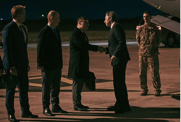 ABD Dışişleri Bakanı Antony Blinken, Dışişleri Bakanı Hakan Fidan ile görüşmek üzere gece saatlerinde Ankara`ya geldi.