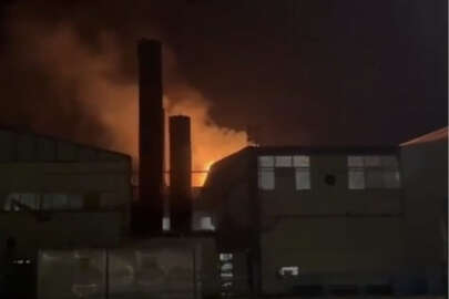 Bursa'da fabrika yangını!