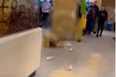 Mc Donald's şubesine 'fareli' tepki!