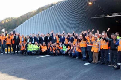 Bolu Dağı Tüneli 90 metre uzatıldı, açılışı Bakan Uraloğlu yaptı