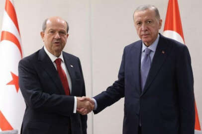 Cumhurbaşkanı Erdoğan, Ersin Tatar ile görüştü