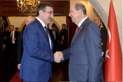 Cumhurbaşkanı Yardımcısı Yılmaz, Ersin Tatar ile görüştü