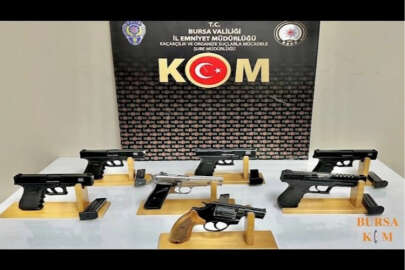 Bursa'da oto tamirci dükkanından resmen cephanelik çıktı!