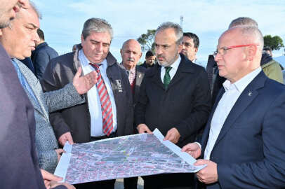 Bursa'nın o ilçesinde 'yatırım' zirvesi! Başkanlar birlikte inceledi...