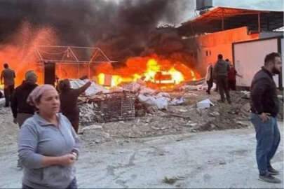 Yürekler ağza geldi! Çadırda çıkan yangın büyük korku yarattı