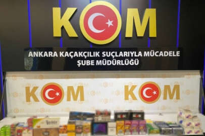 Ankara'da tütün operasyonu: 450 bin dolu makaron ele geçirildi