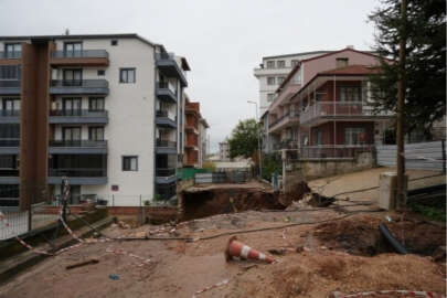 İstinat duvarı çöktü: 4 bina mühürlendi, 83 kişi tahliye edildi