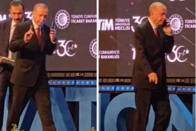 Cumhurbaşkanı Erdoğan'a acil telefon! Sahneden indi...
