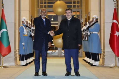 Cevdet Yılmaz, Maldivler Cumhurbaşkanı Muizzu ile görüştü