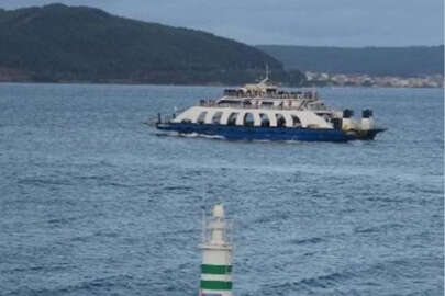 Feribot seferlerine fırtına engeli