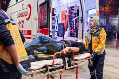 Bursa'da sanayide kafasına demir parçaları düştü