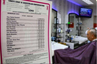 Berberlerin ücret tarifesi değişti