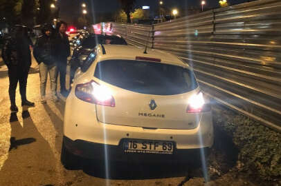 Bursa’da yağış sonrası yol çöktü!