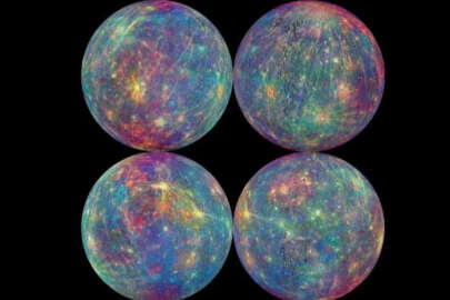 NASA, Merkür gezegeninin yeni görüntülerini paylaştı