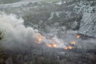 Tokat'ta çıkan örtü yangını söndürüldü