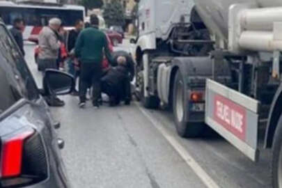 Tırın altında kalan kağıt toplayıcısı, feci şekilde can verdi